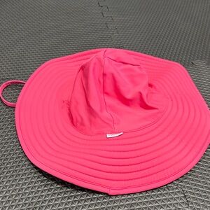 Ruffle Butts Vibrant Pink Wide Brim Hat - Size 6-10